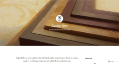 Desktop Screenshot of cedarowlframes.com