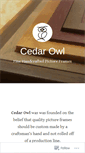 Mobile Screenshot of cedarowlframes.com